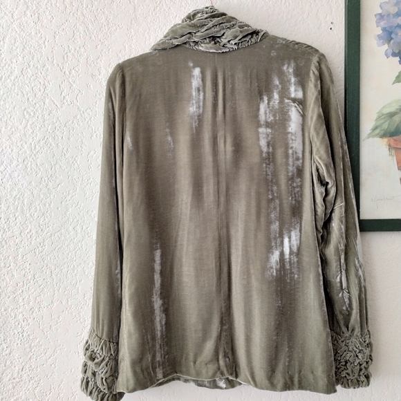 Vintage Silk Velvet Dressy Jacket - Picture 6 of 6